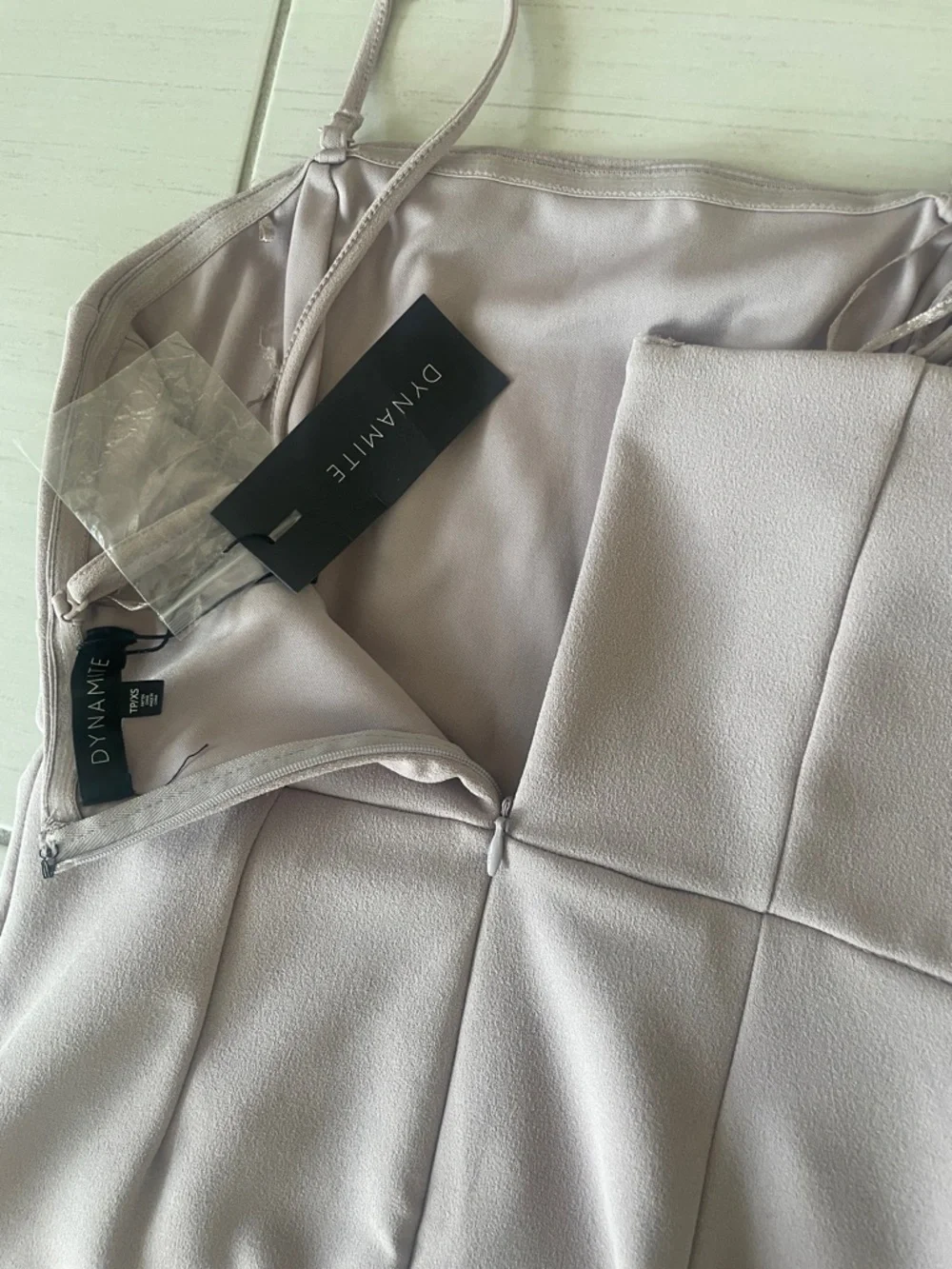 Dynamite Light Mauve Midi Bodycon Dress 🔥 - Size XS, NWT - Picture 9 of 15